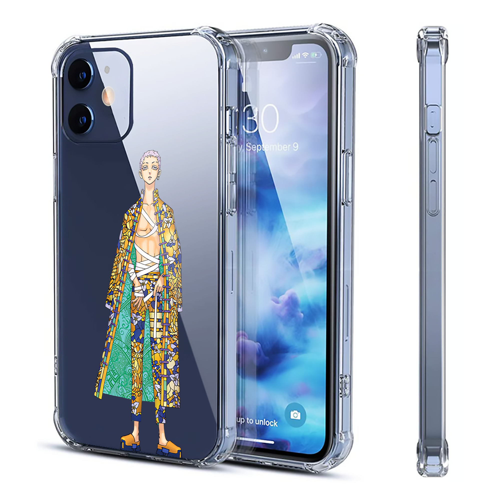 （画像用） 東京リベンジャーズ Tokyo Revengers 【iPhone 12シリーズ対応】透明スマホケース（クリアソフトケース）